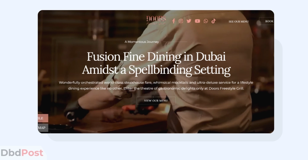inarticle image-best steakhouse in dubai-Doors Freestyle Grill - Steakhouse