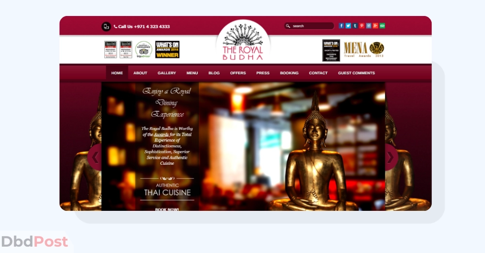 inarticle image-best thai restaurants in dubai-The Royal Budha