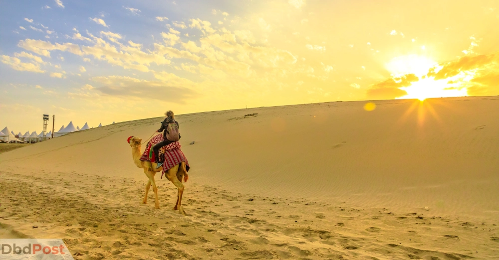inarticle image-black palace beach-camel rides