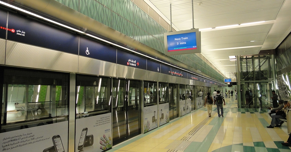 inarticle image-dubai metro map-Train layout