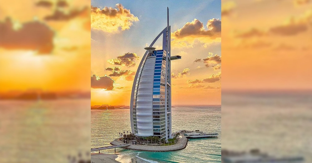 inarticle image-sunset beach dubai-Burj Al Arab Jumeirah