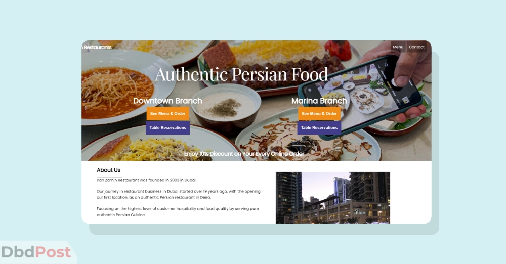 inarticle image-best iranian restaurant in dubai - Iran Zamin Restaurant