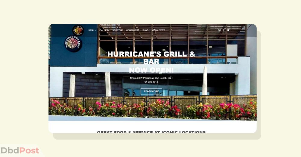inarticle image-best places for lunch in dubai- Hurricane’s Grill Dubai Mall