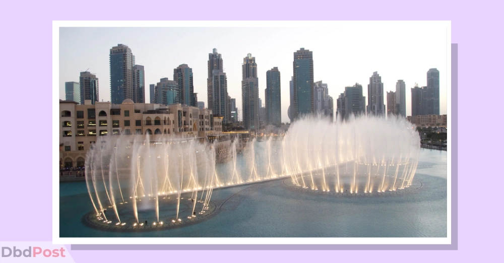 inarticle image-burj khalifa-The Dubai Fountain