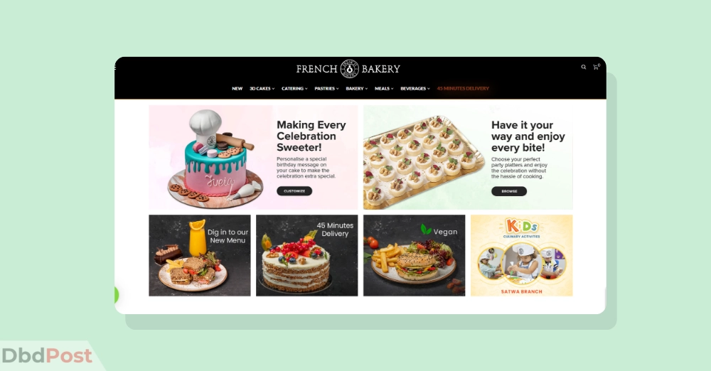 inarticle image-cake shops in dubai - French Bakery