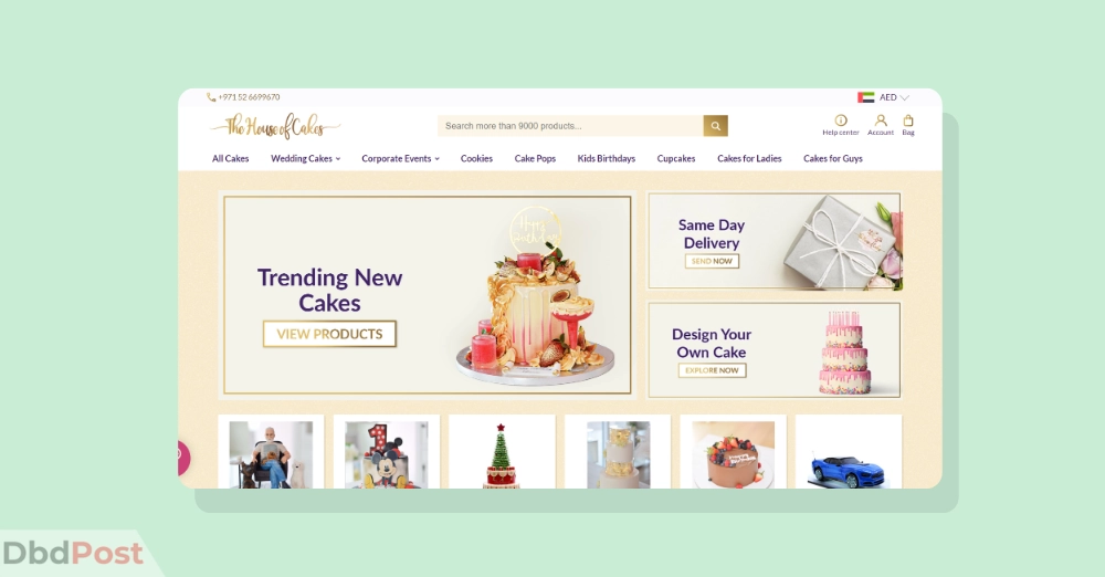 inarticle image-cake shops in dubai - The House of Cakes Bakery
