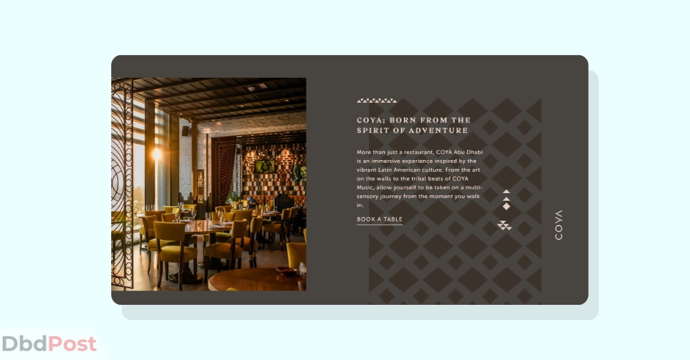 inarticle image-restaurants in abu dhabi- Coya Abu Dhabi - Best fine dining restaurant