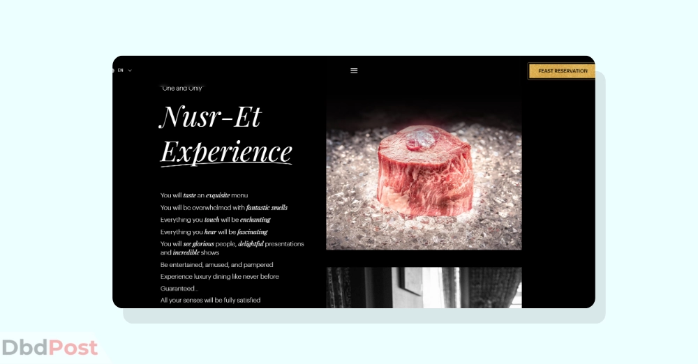 inarticle image-restaurants in abu dhabi- Nusr-Et Steakhouse