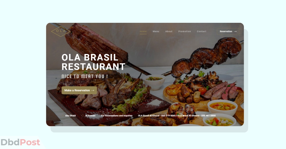 inarticle image-restaurants in abu dhabi- Ola Brasil Restaurant