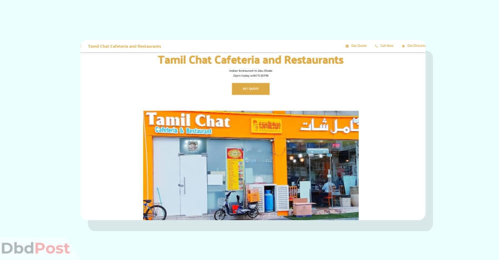 inarticle image-restaurants in abu dhabi- Tamil Chat Cafeteria and Restaurants - Affordable South Indian Restaurants