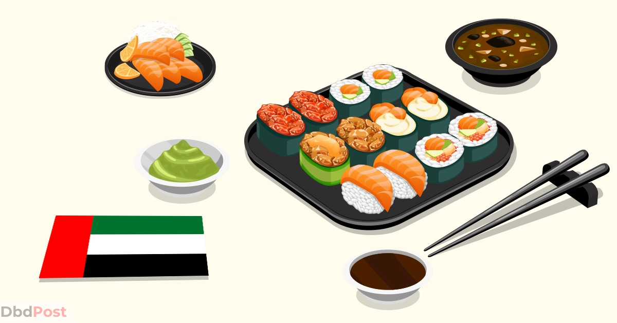 feature image-best sushi in dubai-sushi illustration