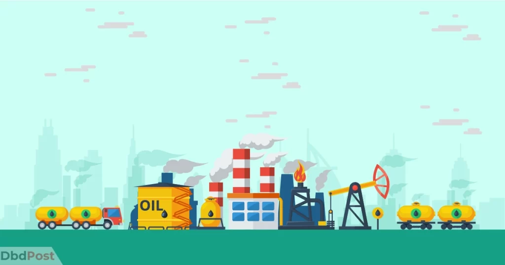 feature image oil and gas companies in uae oil and gas factory illustration 01