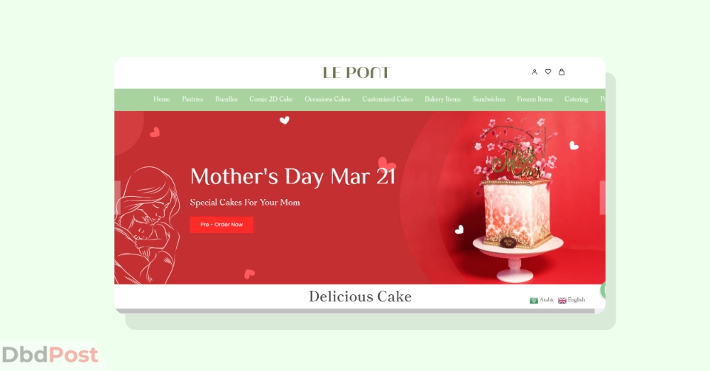 inarticle image-best cake shops in abu dhabi - Le Pont Cafe & Catering - Best Cake Bakery in Abu Dhabi