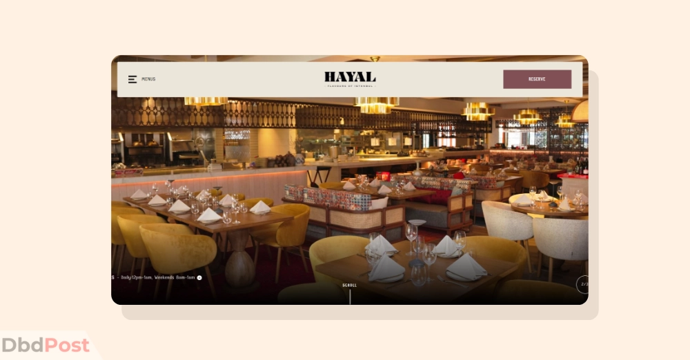 inarticle image-best new restaurants in dubai- Hayal Dubai