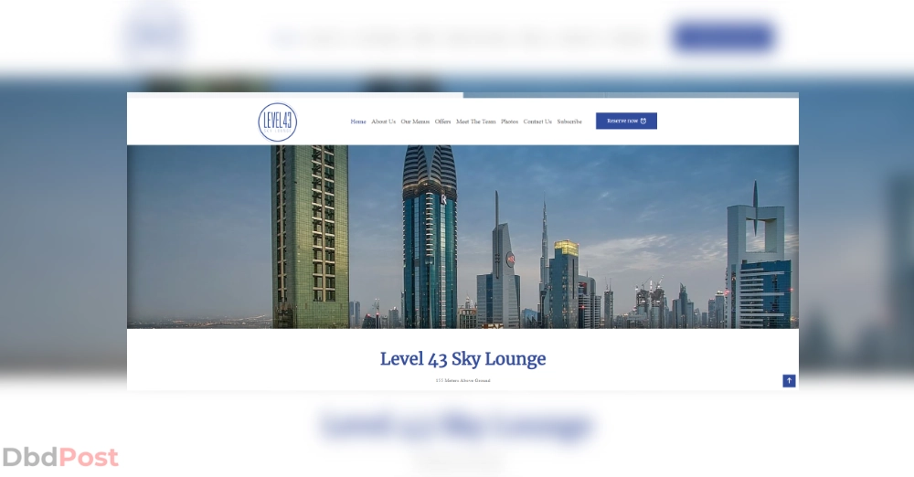 inarticle image-best restaurants in dubai with a view- Level 43 Sky Lounge