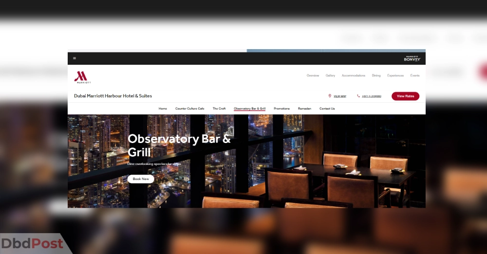 inarticle image-best restaurants in dubai with a view- Observatory Bar & Grill
