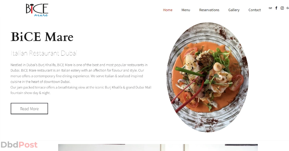 inarticle image-best romantic restaurants in dubai -Bice Mare Restaurant