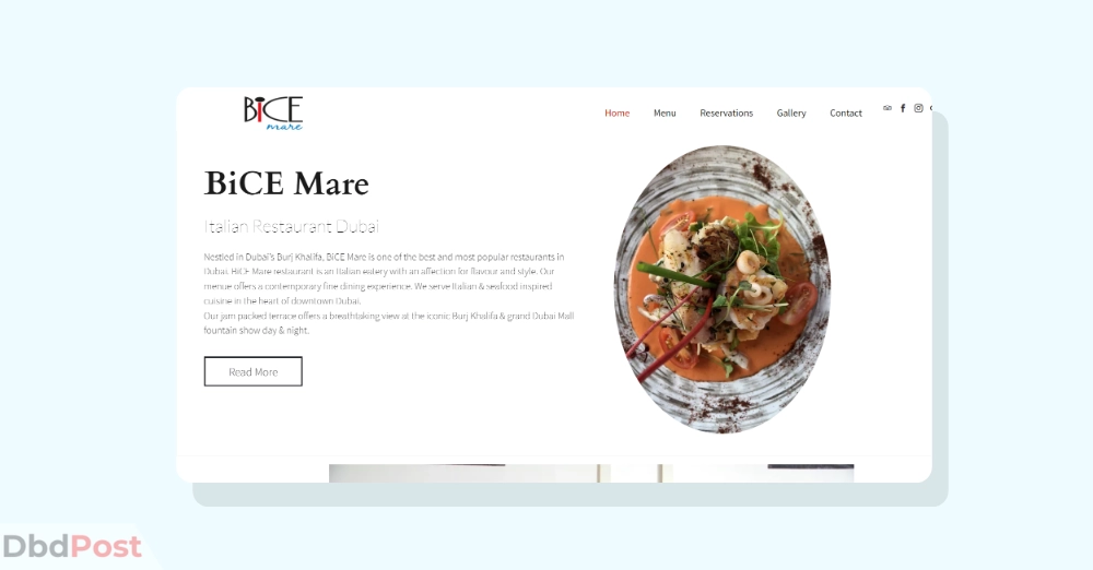 inarticle image-best seafood restaurant in dubai- Bice Mare Restaurant