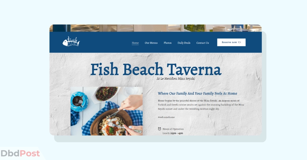 inarticle image-best seafood restaurant in dubai- Fish Beach Taverna