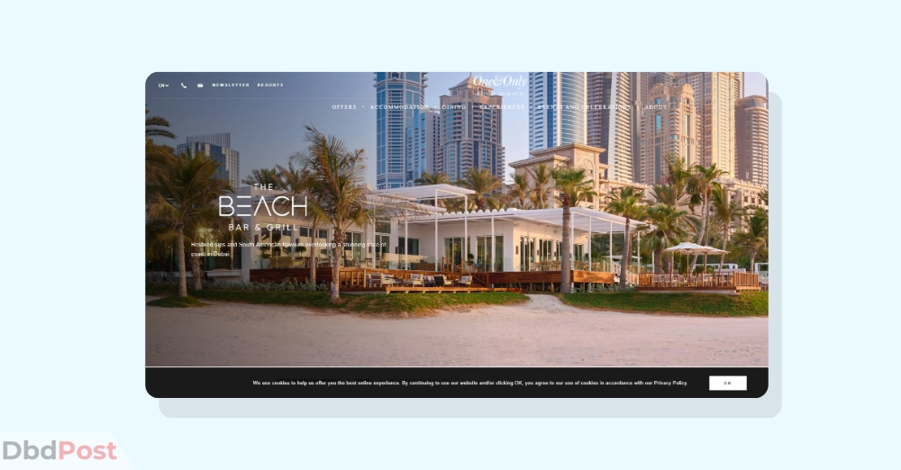 inarticle image-burj al arab- Eauzone - The Beach Bar & Grill - One&Only Royal Mirage 