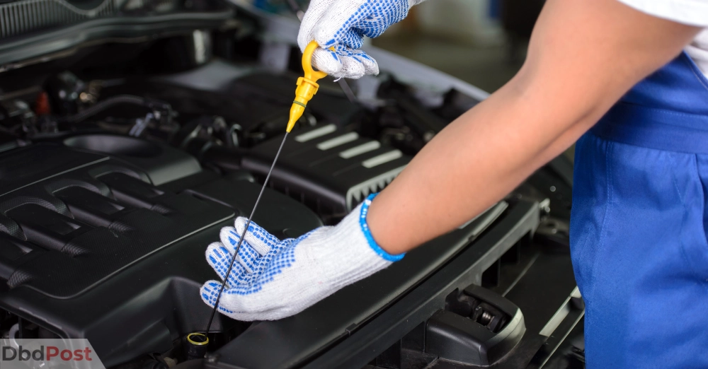 inarticle image-can low oil cause check engine light to come on-Step 2 Locate the dipstick