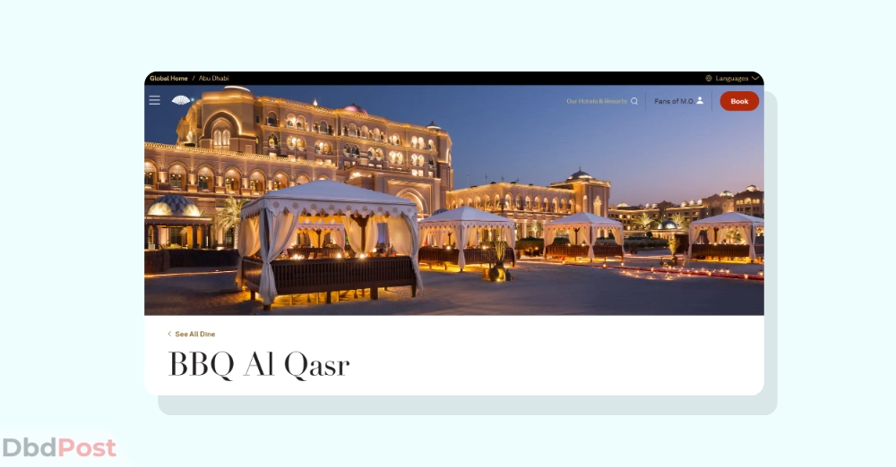 inarticle image-emirates palace restaurants - BBQ Al Qasr_ BBQ buffet restaurants in Emirates Palace