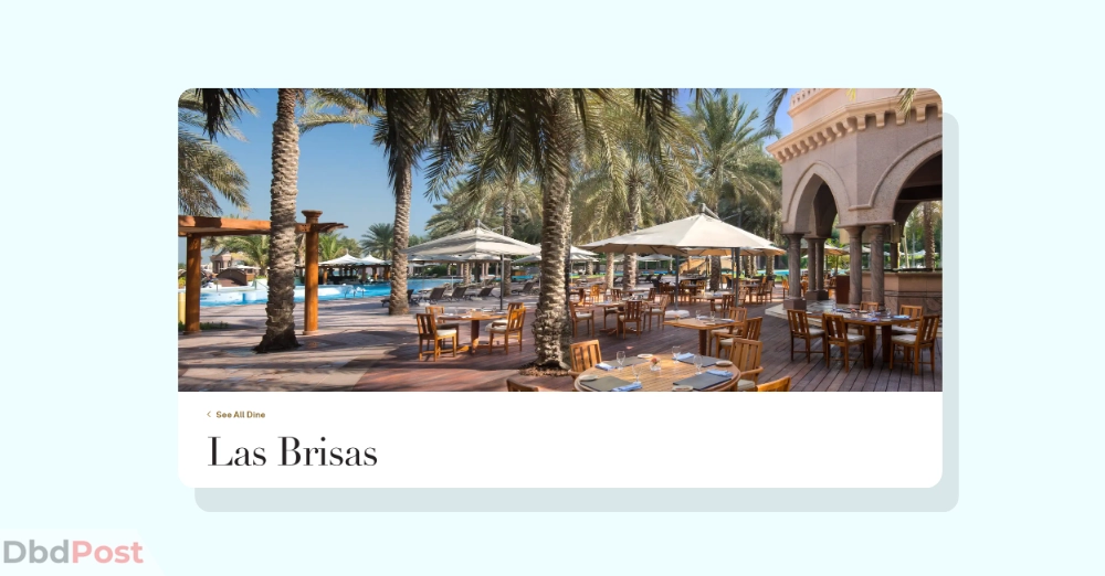 inarticle image-emirates palace restaurants - Las Brisas