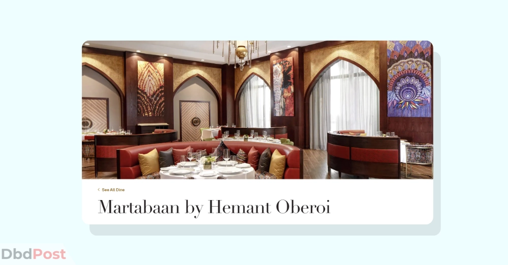 inarticle image-emirates palace restaurants - Martabaan by Hemant Oberoi