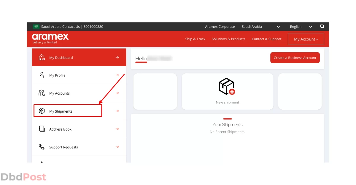 inarticle image-how to cancel shipment in aramex-Step 1 Log in to your Aramex account 