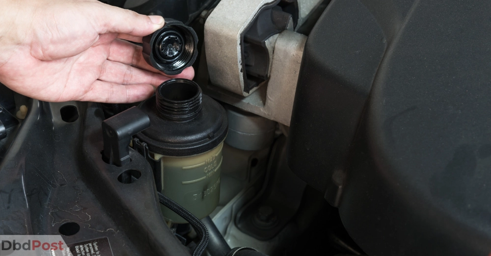 inarticle image-hyundai tune up cost-Checking the power steering fluid level