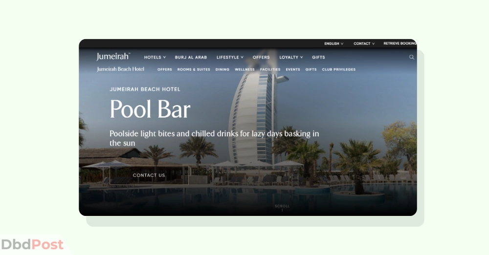 inarticle image-jumeirah beach hotel restaurants - Jumeirah Beach Hotel Pool Bar