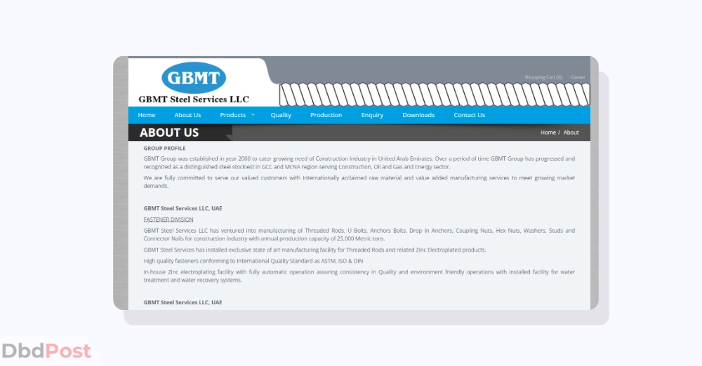 inarticle image-manufacturing companies in uae- GBMT Structural Steel Manufacturing Industries L.L.C- Abu Dhabi Branch
