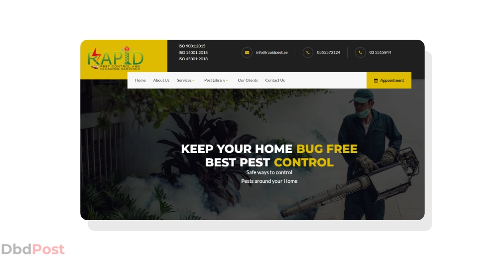 inarticle image-pest control services in abu dhabi- Rapid Pest Control & Cleaning Services LLC