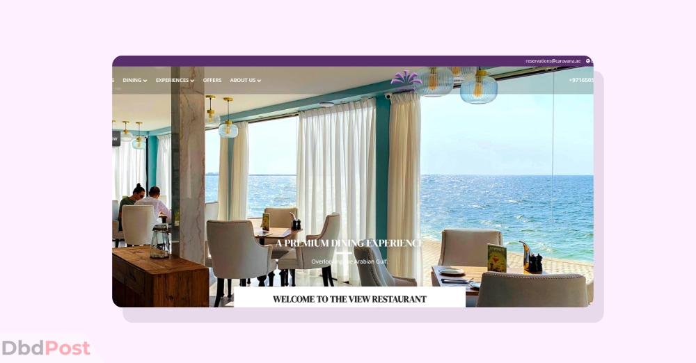 inarticle image-restaurants in ajman- The View Restaurant_ Ajman beach restaurants