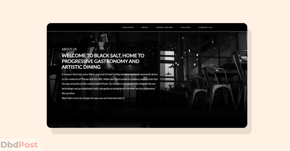 inarticle image-restaurants in sharjah-Black Salt Restaurant - A Modern Innovative restaurant
