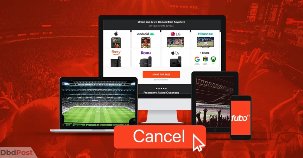 feature image-how to cancel fubotv free trial-cancel fubotv free trial illustration