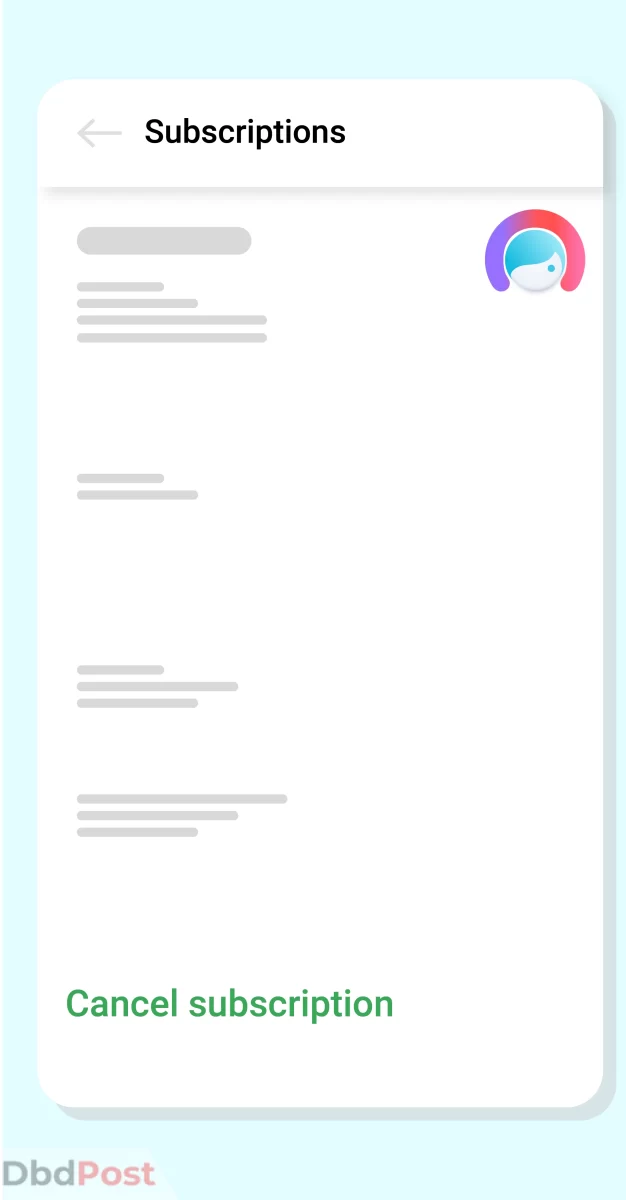 inarticle image-how to cancel facetune subscription_Cancelling Facetune subscription on android step 5