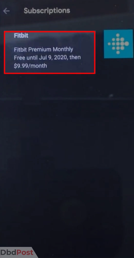 inarticle image-how to cancel fitbit premium-Step 4