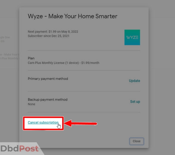 inarticle image-how to cancel google play subscription-Cancelling Google Play subscription on the web Step 3