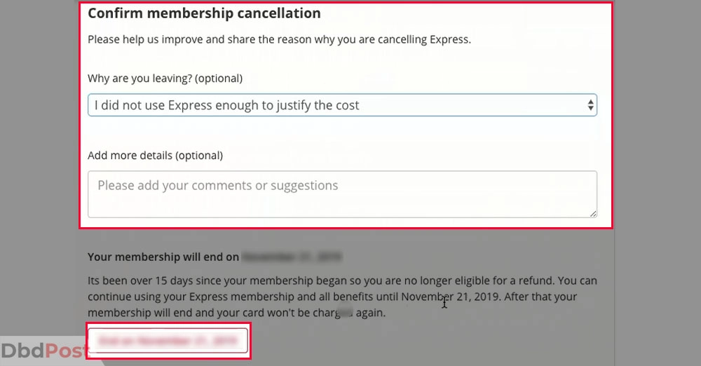 inarticle image-how to cancel instacart-Terminate Instacart subscription using the website step 6
