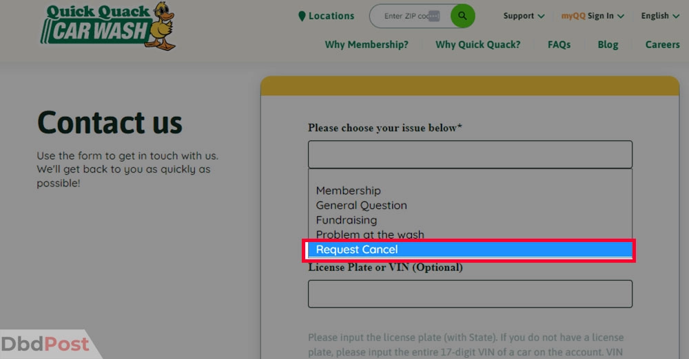 inarticle image-how to cancel quick quack membership-step 3