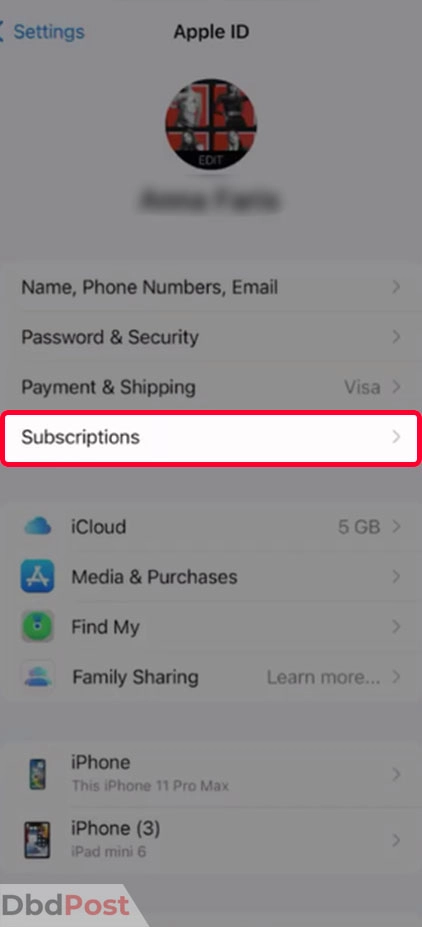 inarticle image-how to cancel readyfresh-ios Step 3