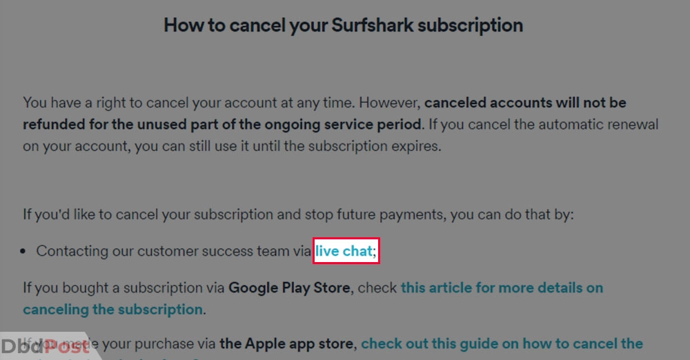 inarticle image-how to cancel surfshark-Windows step 6