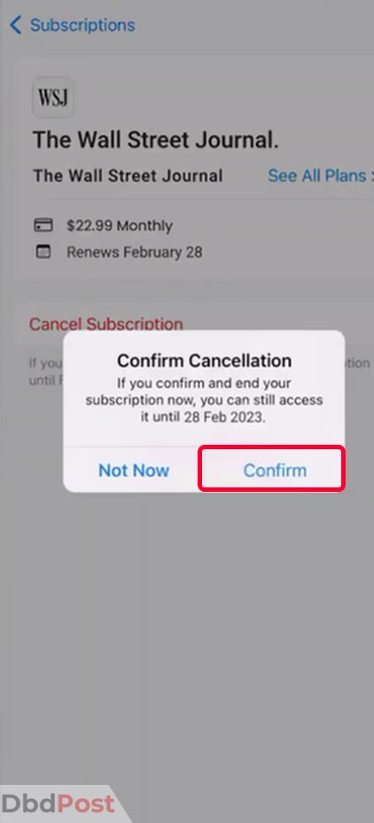 inarticle image-how to cancel wsj subscription-Step 6