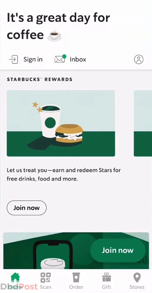 inarticle image-how to check starbucks gift card balance-Mobile Step 1