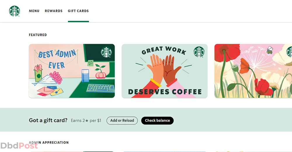 inarticle image-how to check starbucks gift card balance-Website Step 1