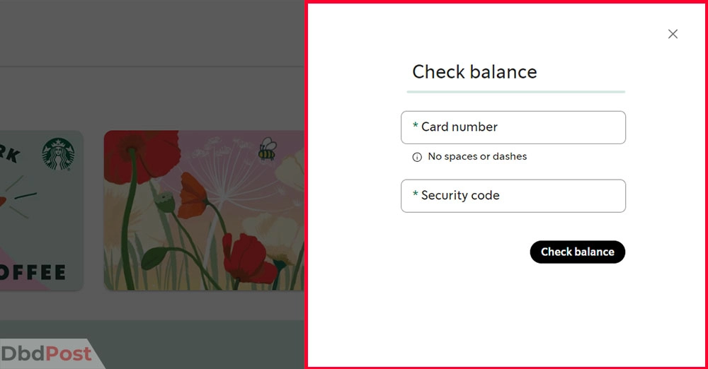 Starbucks Card Balance Check