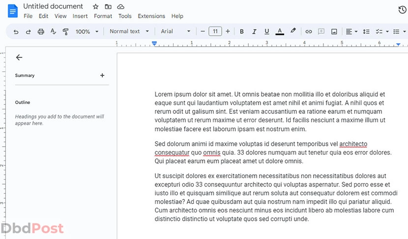 inarticle image-how to check word count on google docs-Checking word count for specific sections step 4