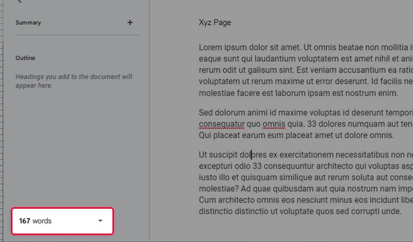 inarticle image-how to check word count on google docs-Checking character count step 5