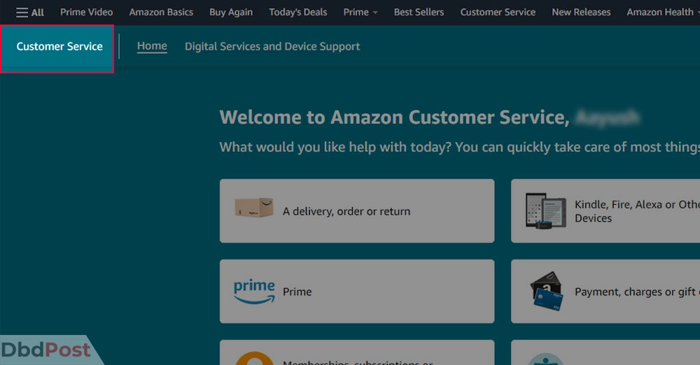 inarticle image-how to complain to amazon-Online Complaints Step 3